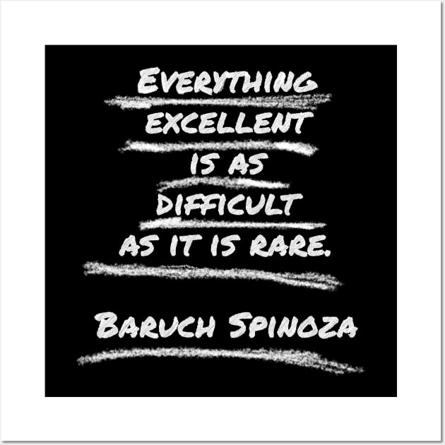 Quote Of Baruch Spinoza Wall Art by Raimondi